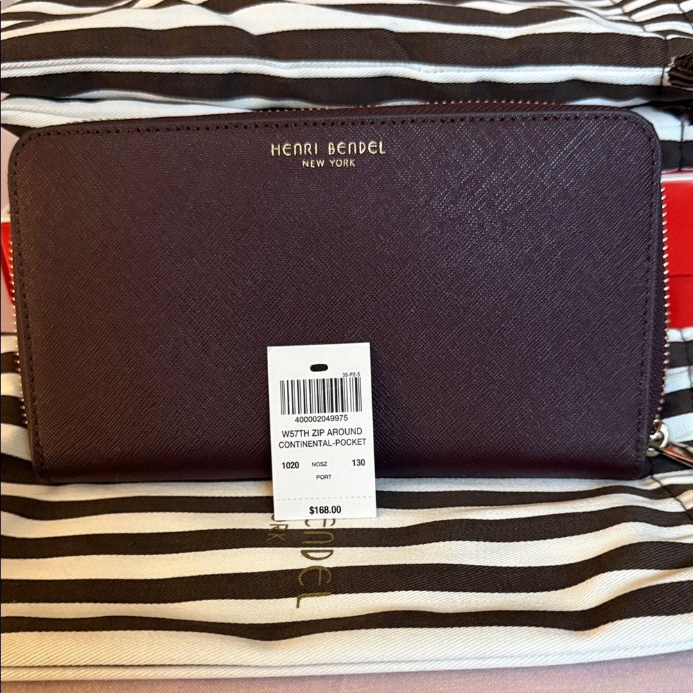 Henri Bendel Deep Purple Continental Wallet